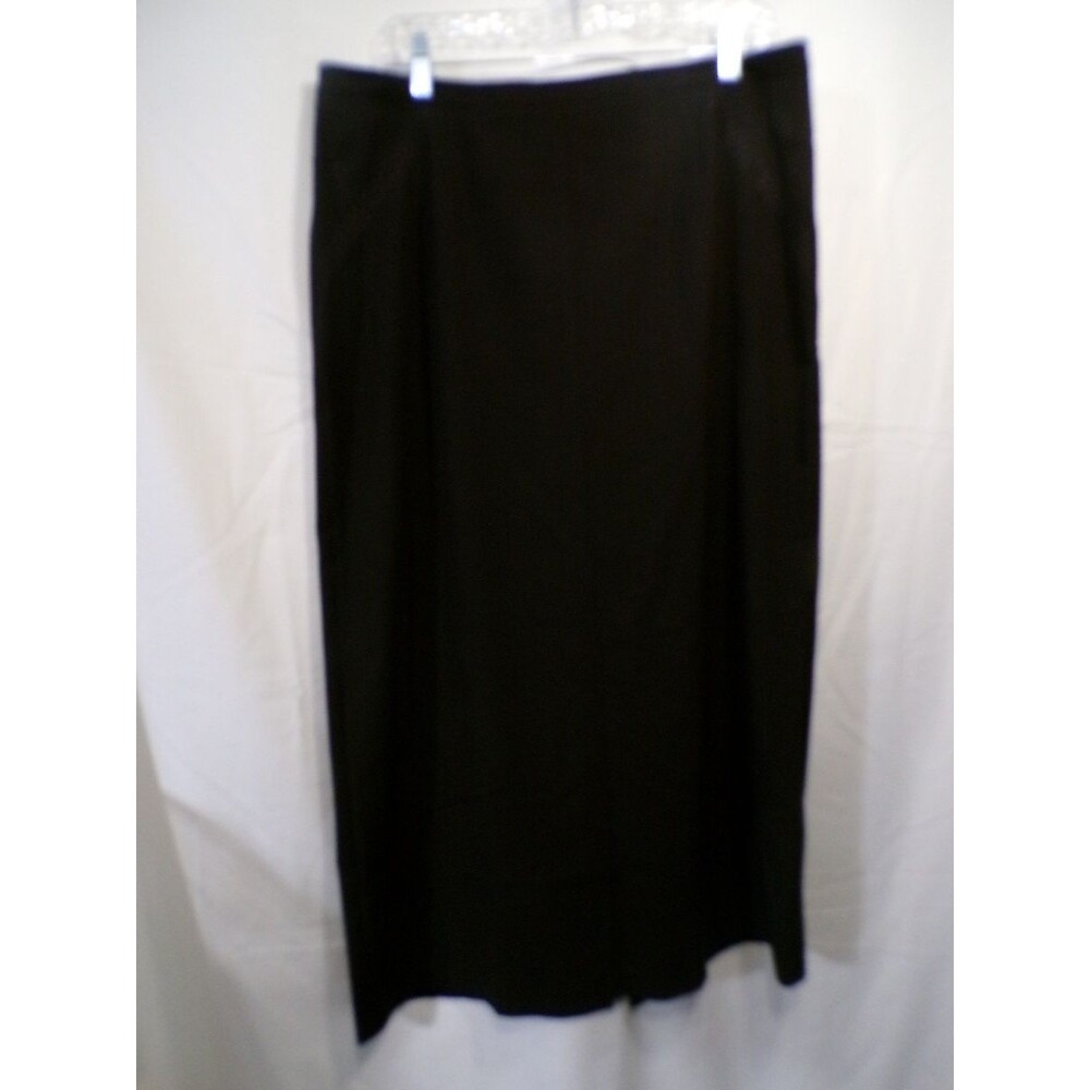 Norton McNaughton Women's Black Long Pencil Skirt Size 14